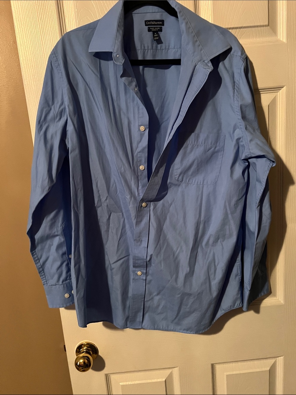 croft & barrow Men's Sky Blue Button-Up Dress Shirt